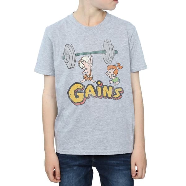 The Flintstones Pojkar - Bam Bam Gains - T-shirt med tryck