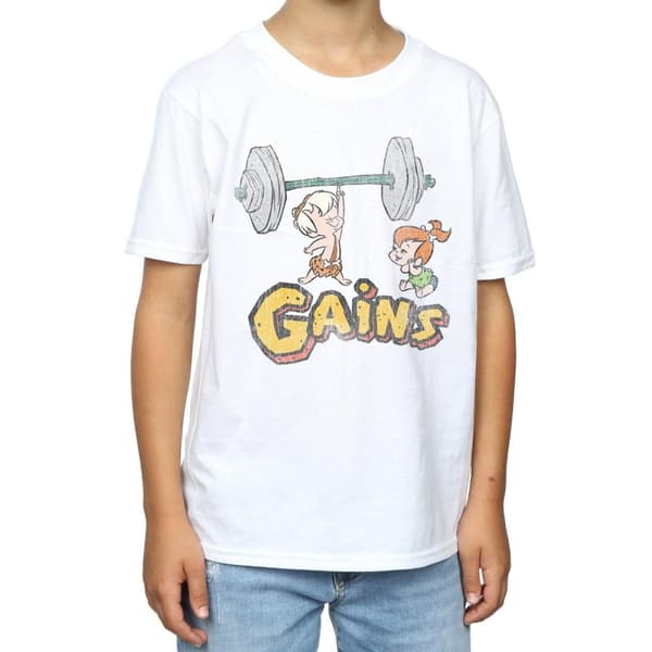 The Flintstones Boys Bam Bam Gains Distressed T-Shirt