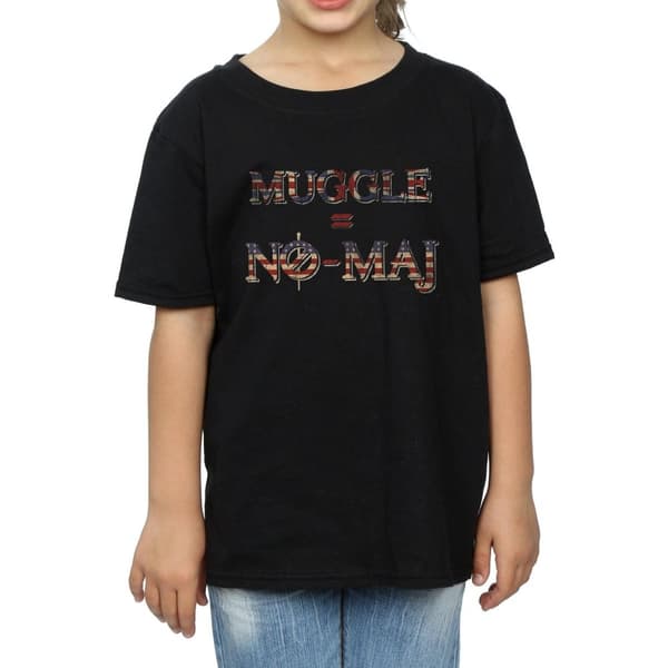 Fantastic Beasts T-shirt i bomull för flickor - No Muggle No Maj
