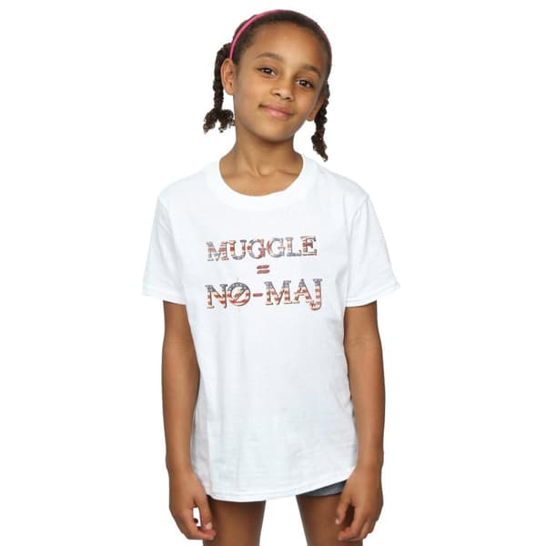 Fantastic Beasts T-shirt i bomull för flickor - No Muggle No Maj