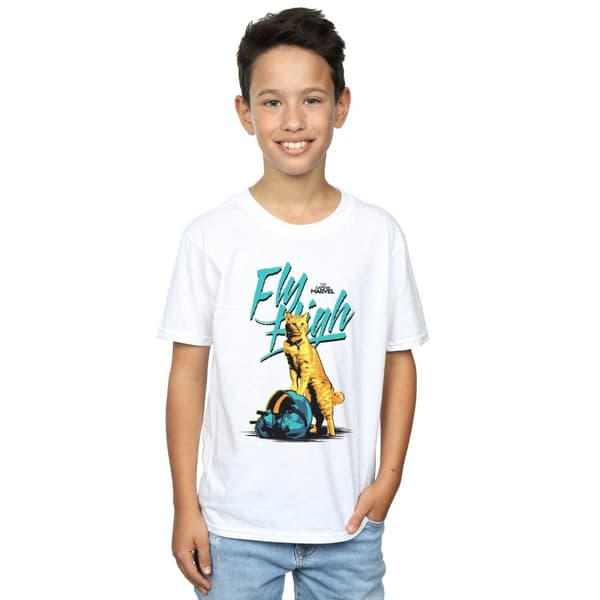 Marvel Boys Captain Marvel Fly High T-Shirt
