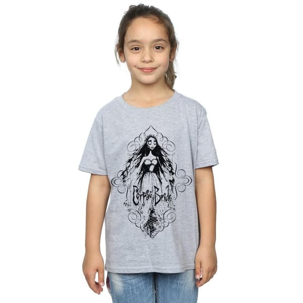 Corpse Bride Girls Sketched Bride Cotton T-Shirt