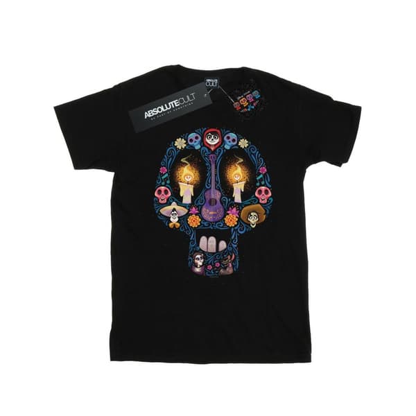 Disney Mens Coco Candle Skull T-Shirt