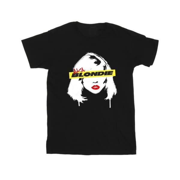 Blondie Girls Face Graffiti Cotton T-Shirt