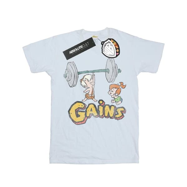 The Flintstones Bam Bam Gains - T-shirt i bomull med tryck för flickor