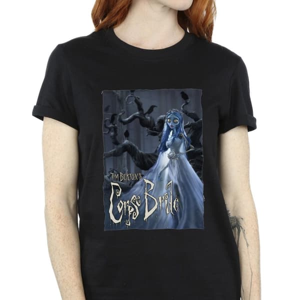 Corpse Bride Womens/Ladies Wedding Gown Poster Cotton Boyfriend T-Shirt