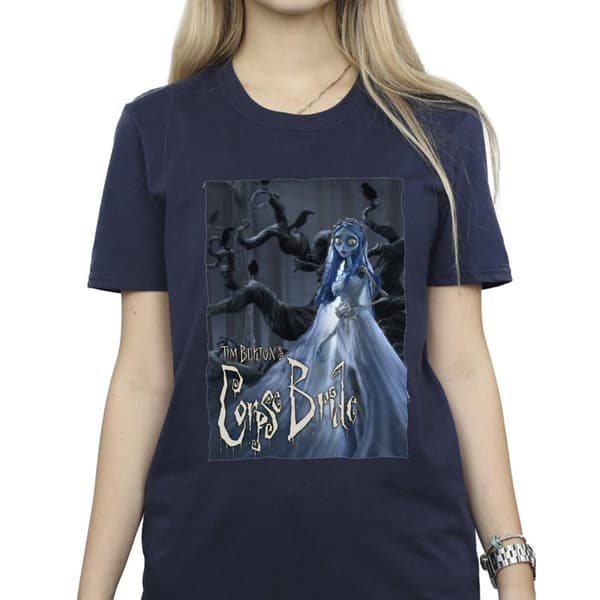Corpse Bride Womens/Ladies Wedding Gown Poster Cotton Boyfriend T-Shirt