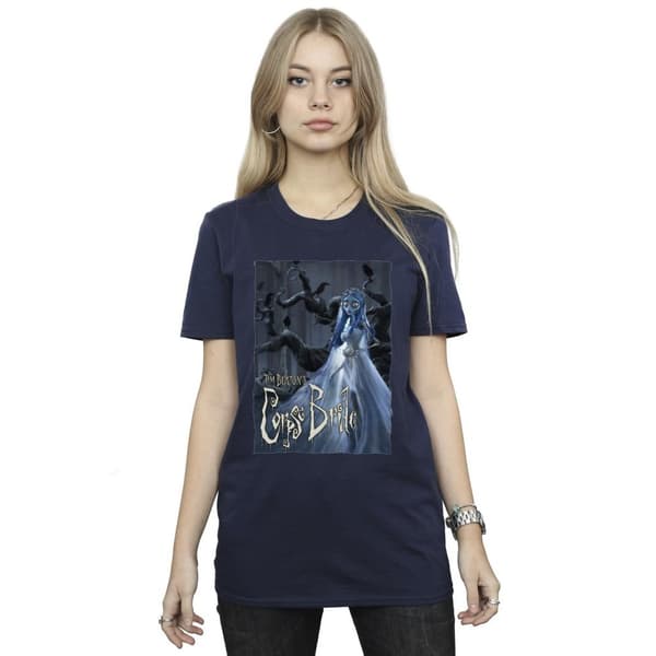 Corpse Bride Womens/Ladies Wedding Gown Poster Cotton Boyfriend T-Shirt