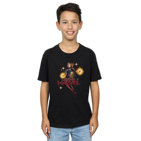 Marvel Boys Captain Marvel Carol Danvers T-Shirt