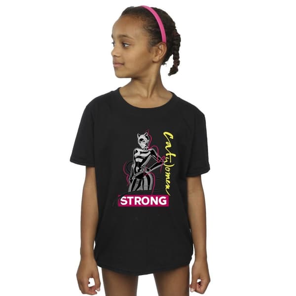 DC Comics Batman Catwoman Strong T-shirt i bomull för flickor