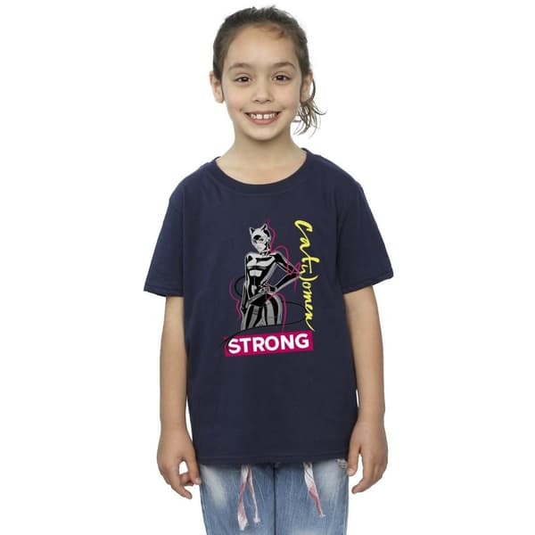 DC Comics Batman Catwoman Strong T-shirt i bomull för flickor