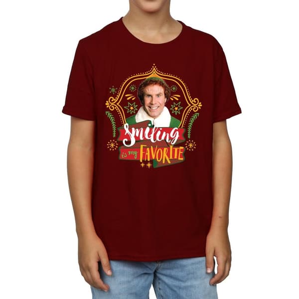 Elf T-shirt med leende kompis för pojkar