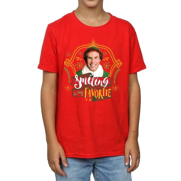 Elf T-shirt med leende kompis för pojkar