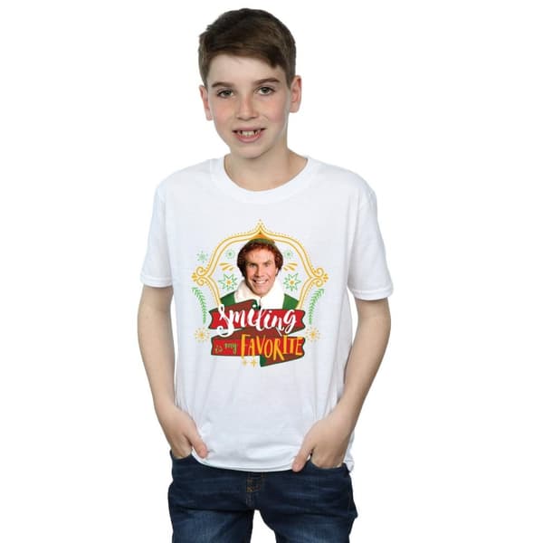 Elf T-shirt med leende kompis för pojkar
