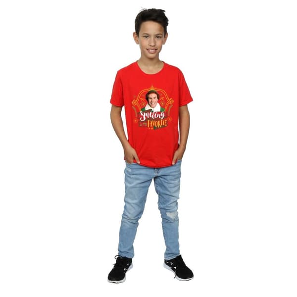 Elf T-shirt med leende kompis för pojkar