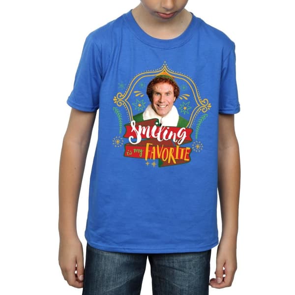 Elf T-shirt med leende kompis för pojkar
