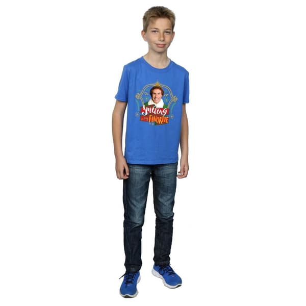 Elf T-shirt med leende kompis för pojkar