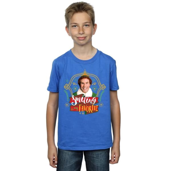Elf T-shirt med leende kompis för pojkar