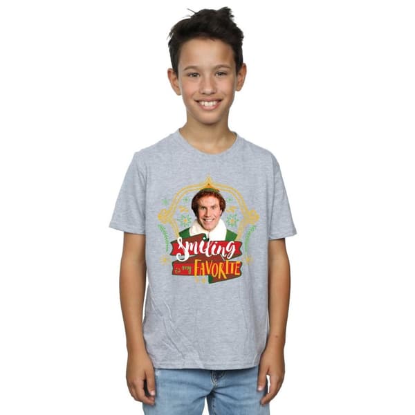 Elf T-shirt med leende kompis för pojkar