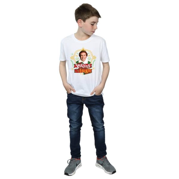 Elf T-shirt med leende kompis för pojkar