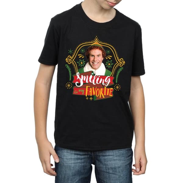 Elf T-shirt med leende kompis för pojkar