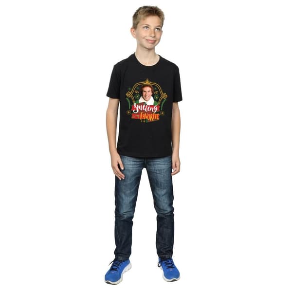 Elf T-shirt med leende kompis för pojkar