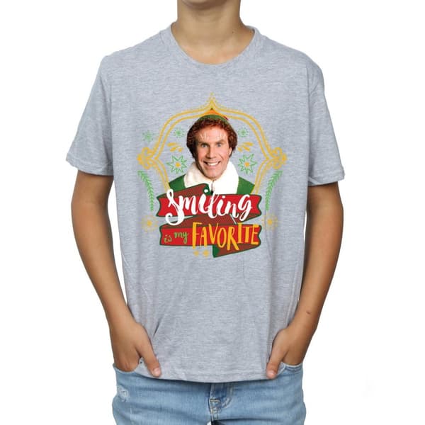 Elf T-shirt med leende kompis för pojkar