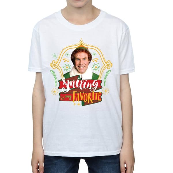 Elf T-shirt med leende kompis för pojkar