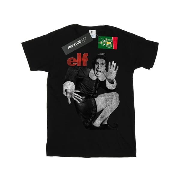 Elf Mono - T-shirt i bomull med tryckande affisch för flickor