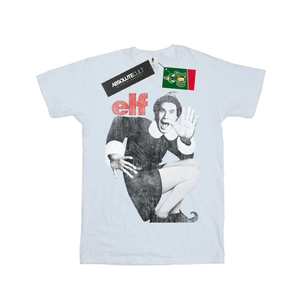 Elf Mono - T-shirt i bomull med tryckande affisch för flickor