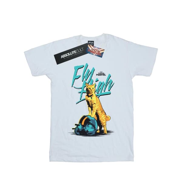 Marvel Tjejer Captain Marvel Fly High T-shirt i bomull