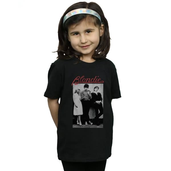 Blondie Girls Distressed Band Cotton T-Shirt