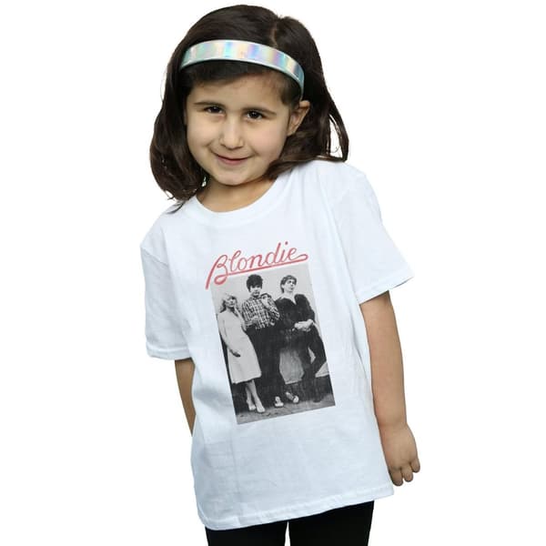 Blondie Girls Distressed Band Cotton T-Shirt