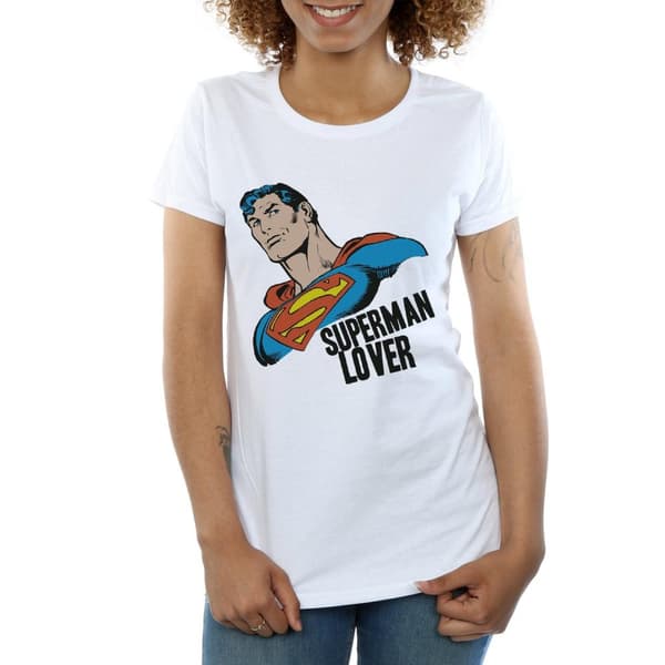 DC Comics Womens/Ladies Superman Lover Cotton T-Shirt