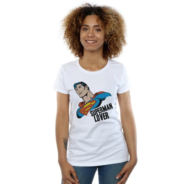 DC Comics Dam/Tjej Superman Lover Bomulls-T-shirt
