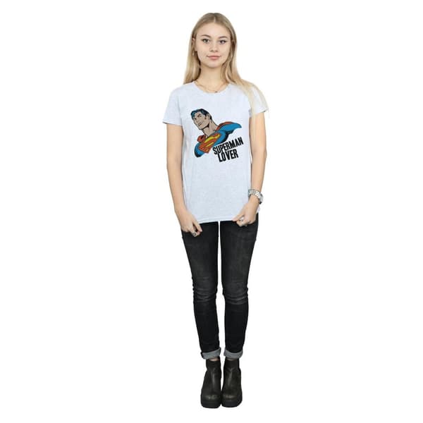 DC Comics Dam/Tjej Superman Lover Bomulls-T-shirt