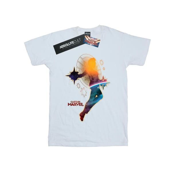 Marvel Girls Captain Marvel Nebula Flight Cotton T-Shirt
