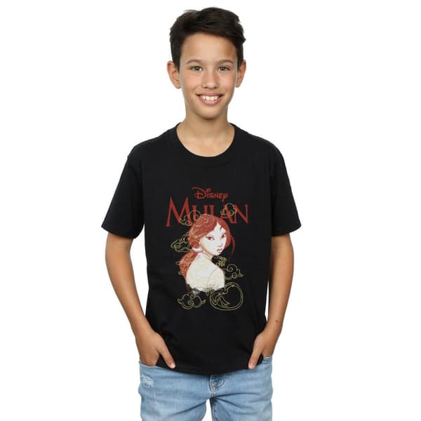 Disney Mulan Dragon Sketch T-shirt - pojkar