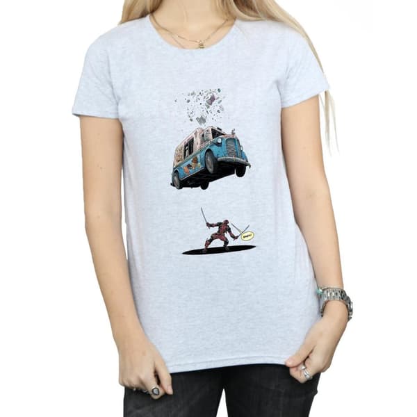 Marvel Womens/Ladies Deadpool Ice Cream Cotton T-Shirt