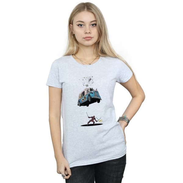 Marvel Womens/Ladies Deadpool Ice Cream Cotton T-Shirt