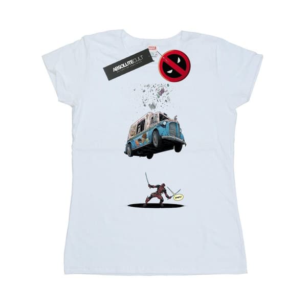 Marvel Womens/Ladies Deadpool Ice Cream Cotton T-Shirt