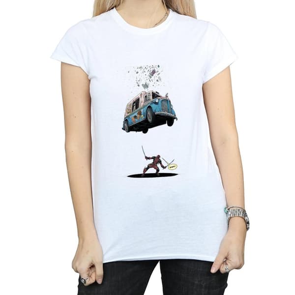 Marvel Womens/Ladies Deadpool Ice Cream Cotton T-Shirt