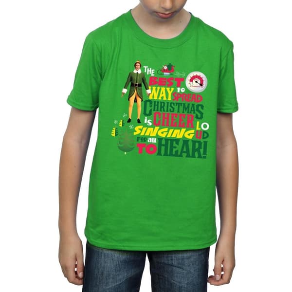 Elf Christmas Cheer T-shirt för pojkar