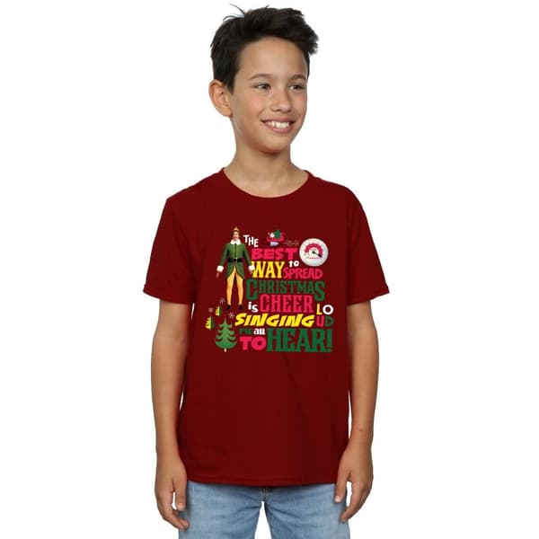 Elf Christmas Cheer T-shirt för pojkar
