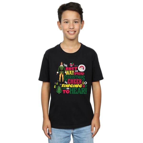 Elf Christmas Cheer T-shirt för pojkar