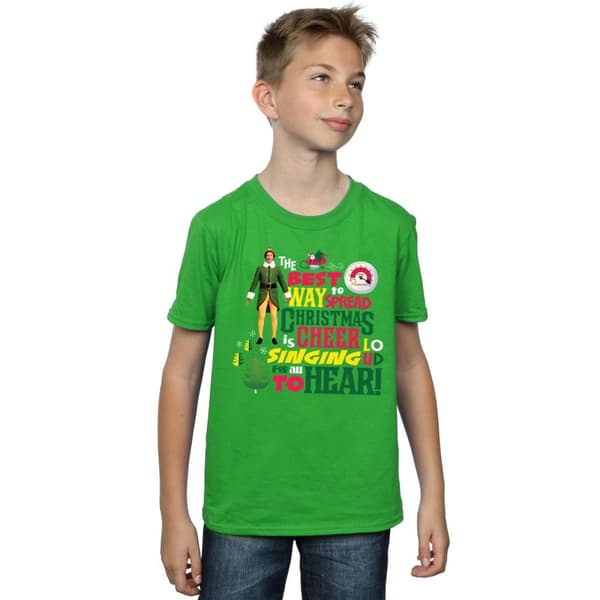 Elf Christmas Cheer T-shirt för pojkar