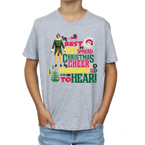 Elf Christmas Cheer T-shirt för pojkar