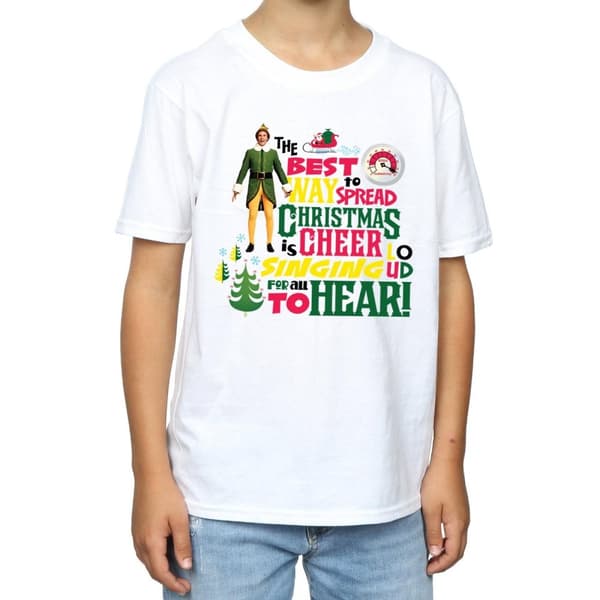 Elf Christmas Cheer T-shirt för pojkar