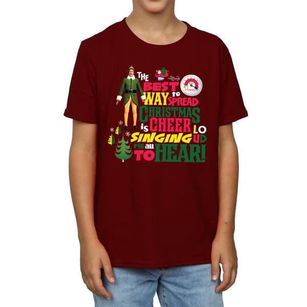 Elf Christmas Cheer T-shirt för pojkar
