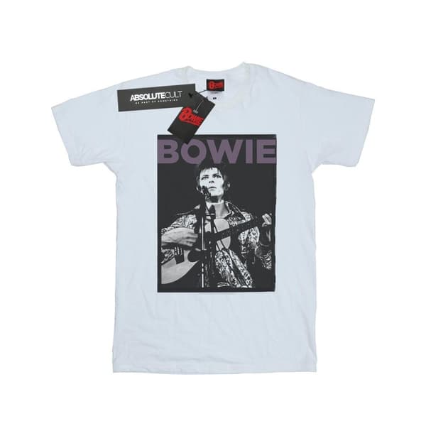 David Bowie T-shirt i bomull med rockaffisch för flickor
